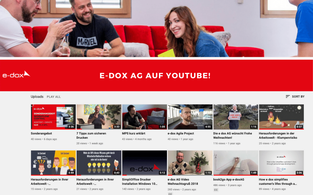 Die e-dox AG auf Youtube