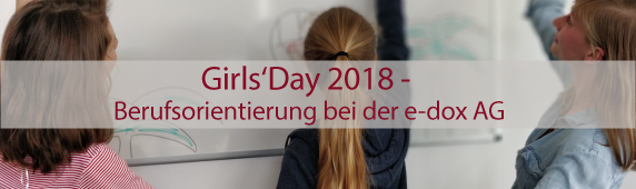 Girls’Day 2018 – Berufsorientierung bei der e-dox AG