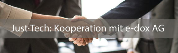 Just·Tech: Kooperation mit e-dox AG