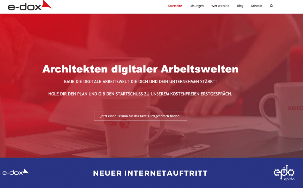 Unsere Internetseite ist brandneu